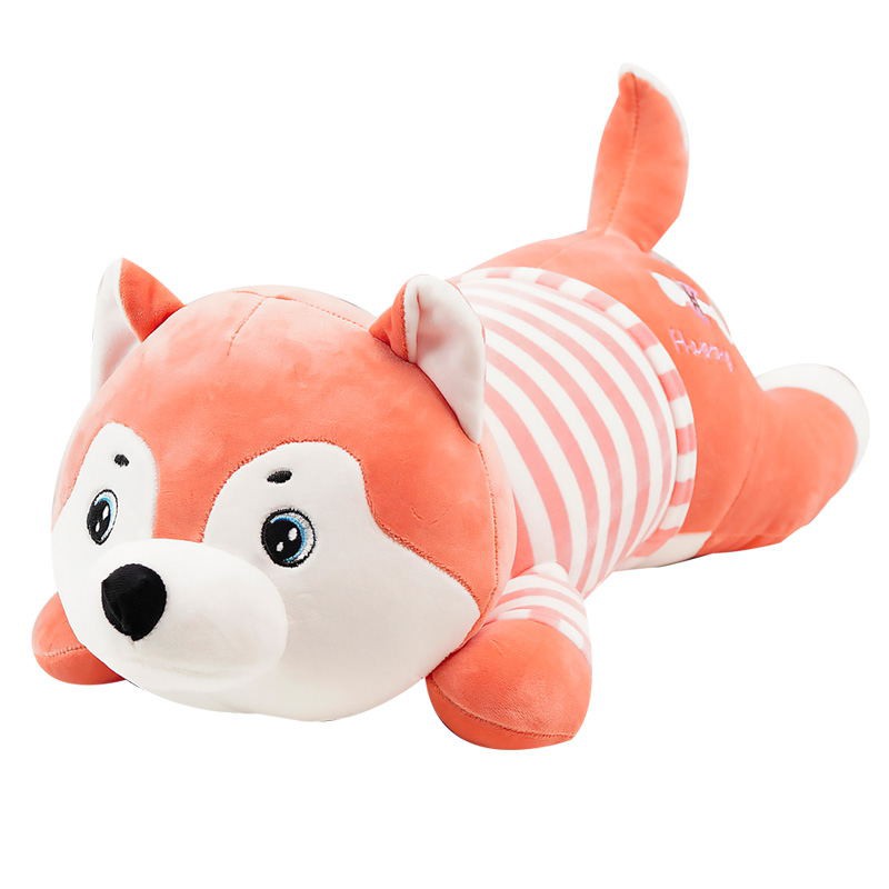 Gấu Bông Gối Ôm thú nhồi bông Chó Husky Áo Kẻ hàng cao cấp Qùa Tặng Ý Nghĩa Gấu Bông hama