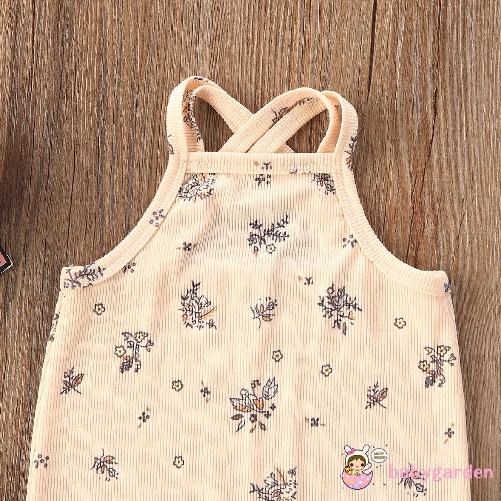 Bộ Áo Liền Quần In Hoa Cho Bé Gái Từ 0-18 Tháng Tuổi