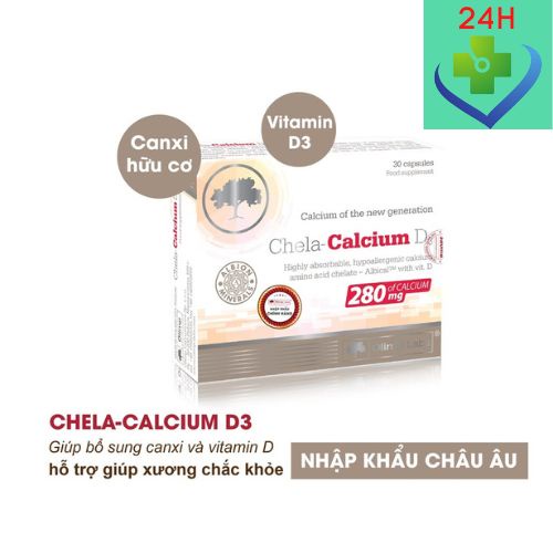 Canxi, d3, chela calcium