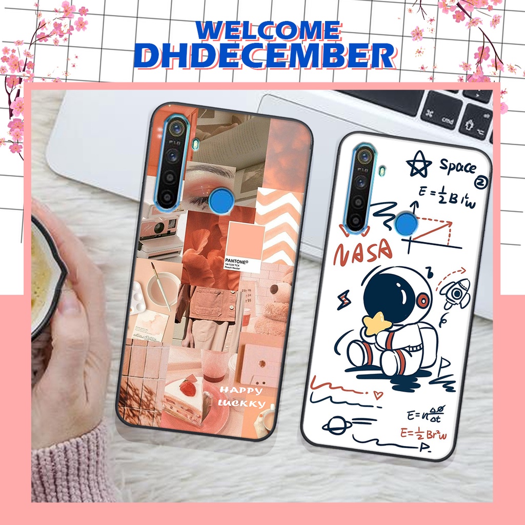 Ốp lưng Realme 5 / 5i / 6i / c3 in hình nice ,good luck happy ốp xinh viền dẻo đẹp chất