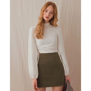Chân váy nhung dáng ôm basic nữ Air Space 2041822004