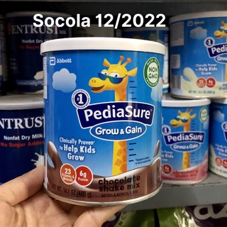 ❤️ [Quận 3] Sữa bột Pediasure Vani Socola Dâu 400g Mỹ - Hàng Air Có Bill [Date 7/2023]