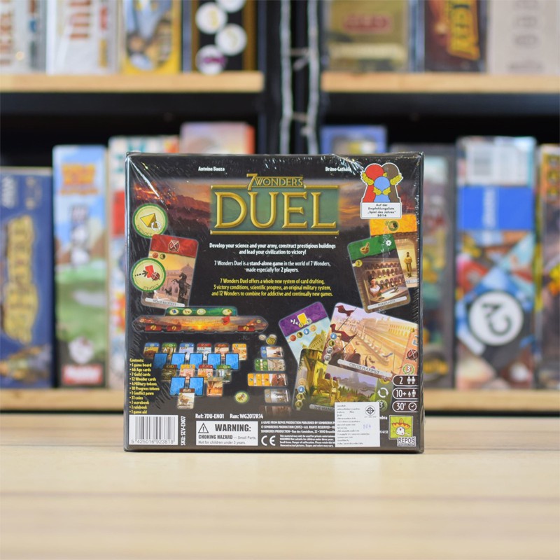 Trò chơi 7 wonder duel tiếng anh, board game cho 2 người chơi