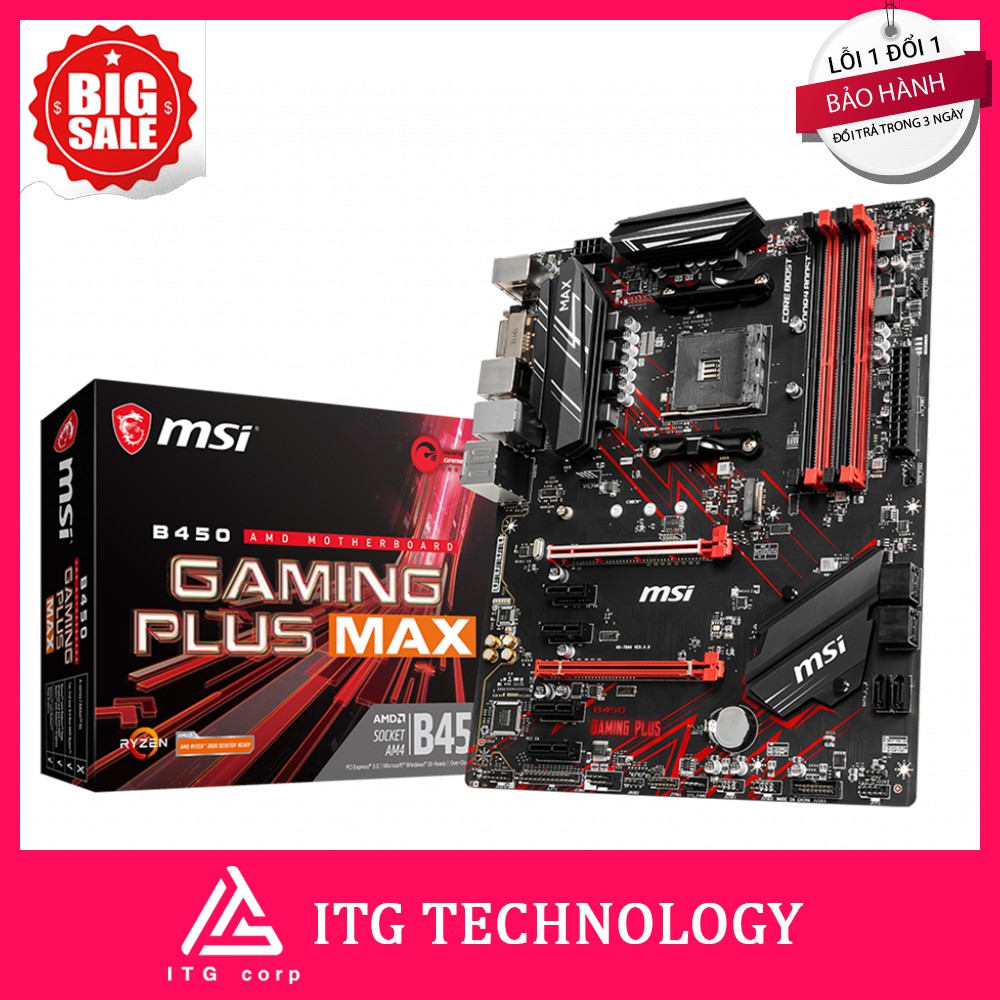 Mainboard MSI B450 GAMMING PLUS MAX