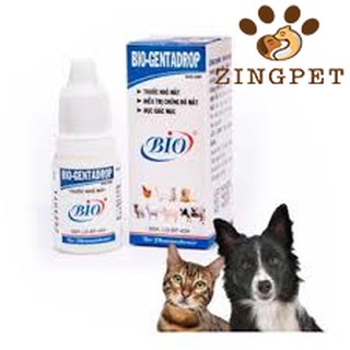 Thuốc nhỏ mắt Bio Genta Drop dành cho chó mèo trị viêm mắt