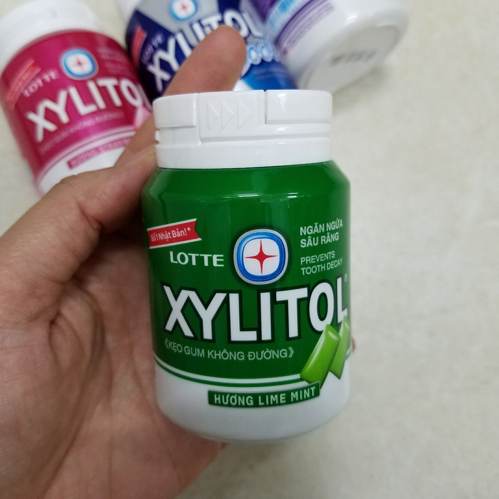 Kẹo gum không đường Xylitol lotte 58g