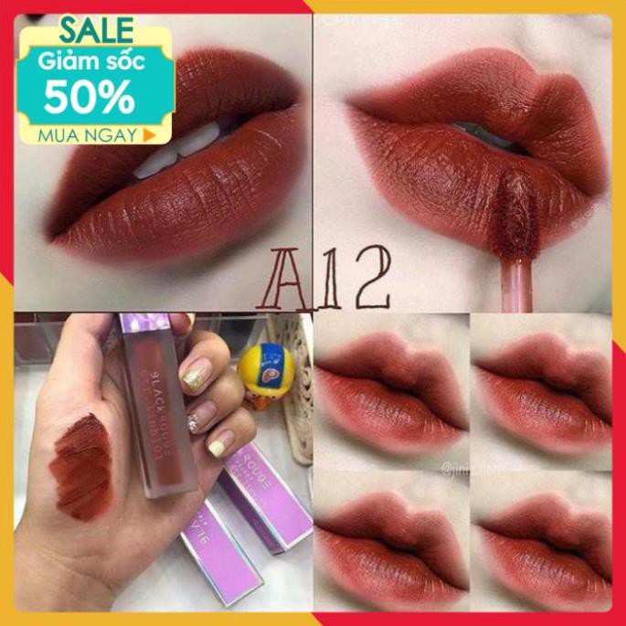 [ 𝐒𝐚𝐥𝐞 𝟓𝟎% ] Son Black Rouge A12 ⚡️𝑯𝒂̀𝒏𝒈 𝑯𝒂𝒏𝒅𝒎𝒂𝒅𝒆⚡️ Son Màu Đỏ Nâu Trầm Siêu Hót | BigBuy360 - bigbuy360.vn