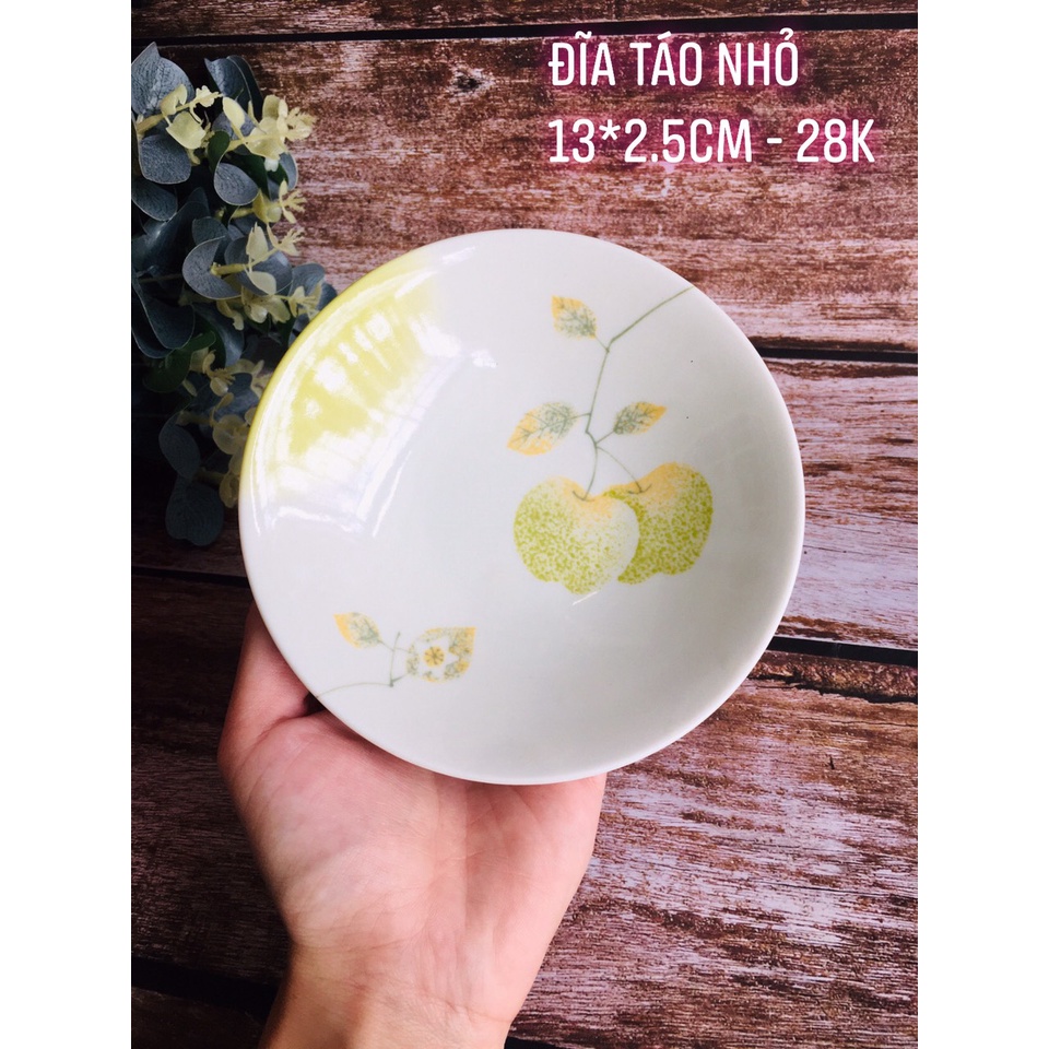 GỐM NHẬT - ĐĨA CARO, ĐĨA VẼ TAY XINH XẮN