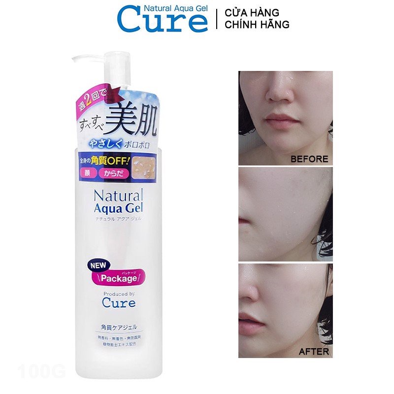 Tẩy Tế Bào Da Chết Cure Natural Aqua Gel Nội Địa Nhật Bản 250ml - Hecca Cosmetics &amp; Beauty