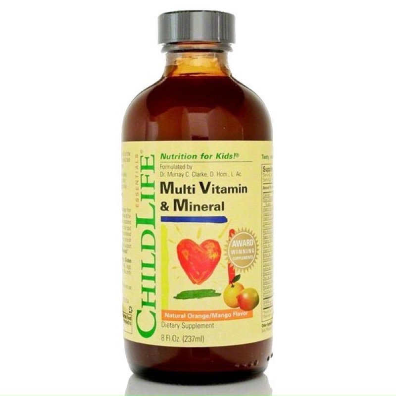 Vitamin Tổng Hợp Cho Bé ChildLife Hộp 237ml Multi Vitamin Mineral
