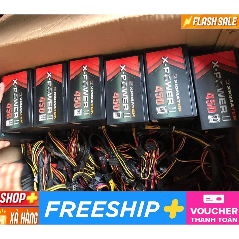 Nguồn 400w 450w 500w 550w 600w 700w công suất thực có chân nguồn 8pin cho CPU, có nguồn phụ 6pin 8pin chạy vga khủng