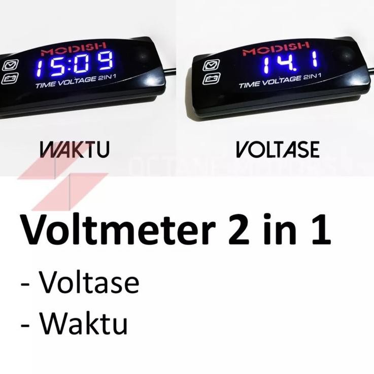 Vôn Kế Kỹ Thuật Số Aki Và Đồng Hồ 2 Trong 1 Thông Dụng