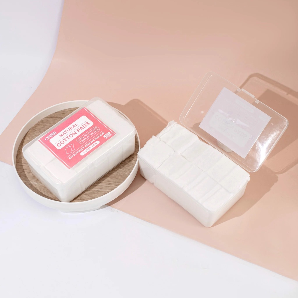 Bông tẩy trang Ohesi Natural Cotton Pads Kèm Hộp