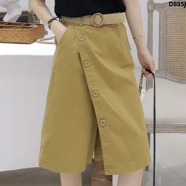 Quần Short Giả Váy Ống Rộng Phong Cách Hàn Quốc Thời Trang Mới Cho Nữ