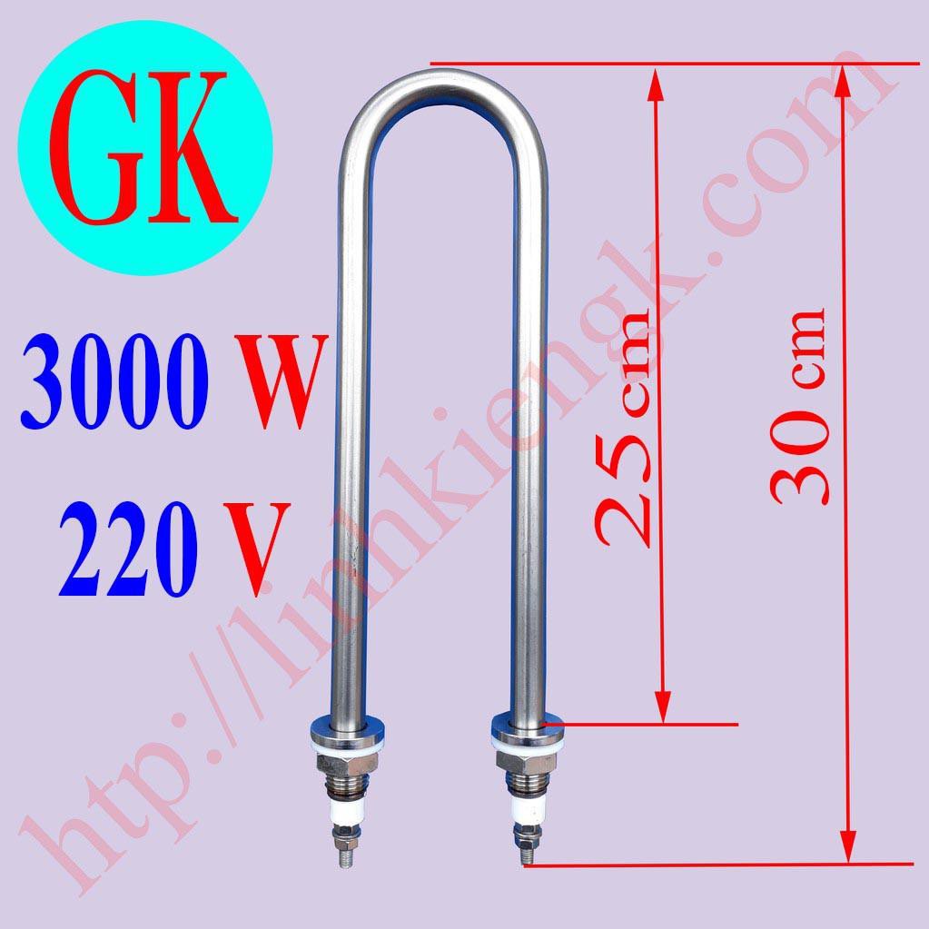 Thanh nhiệt chữ U 3000W 220V