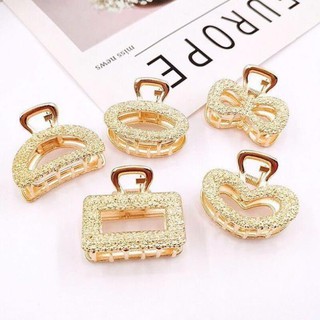 Set kẹp tóc hàn quốc vân nổi vàng sang chảnh mới