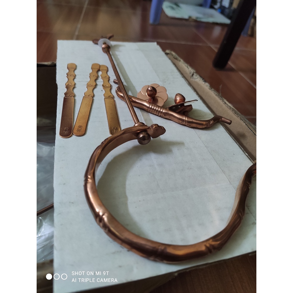 Móc đồng thau, đồng đỏ hàng china mới chưa sử dụng