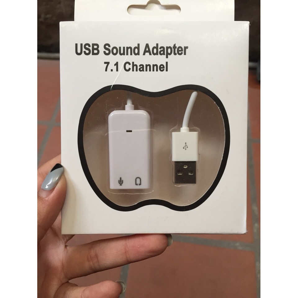 USB sound dây 7.1 ( Cáp chuyển đổi USB ra âm thanh cổng 3.5)