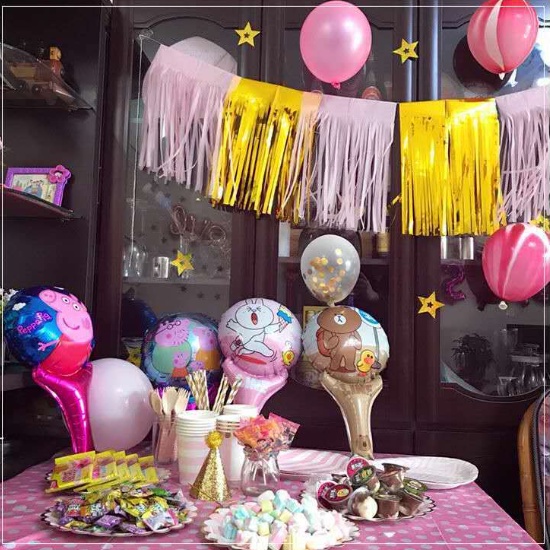 Bóng Bay tráng nhôm cầm tay cây gậy bóng bay cây đũa thần đồ chơi nhỏ cho trẻ em