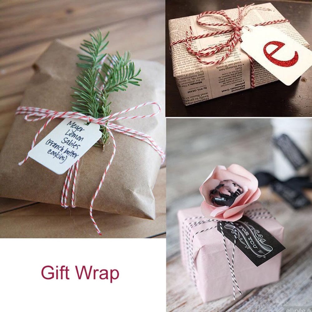 Cuộn Dây Cotton Mỏng 4 Lớp Dùng Cắt Giấy Trang Trí Tiệc Cưới / Sinh Nhật DIY Bent1