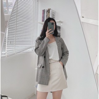 Blazer kẻ 1 lớp