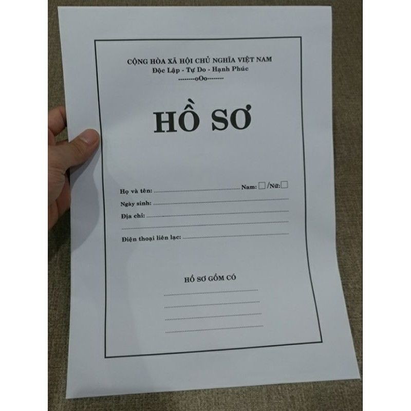 10 vỏ hồ sơ xin việc