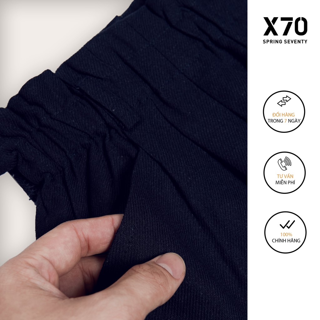 Quần Short Linen Nữ Thiết Kế Có Túi Dây Lưng Chun Thời Trang X70 - 04530003