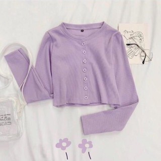 Áo croptop yan tay dài nữ