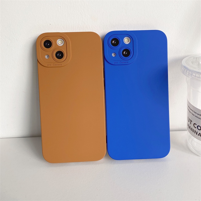 Solid color Ốp silicon Mềm In Cho Iphone 12 Pro Max 11 Pro Max X Xs Max Xr 7 8 Plus Se 2020