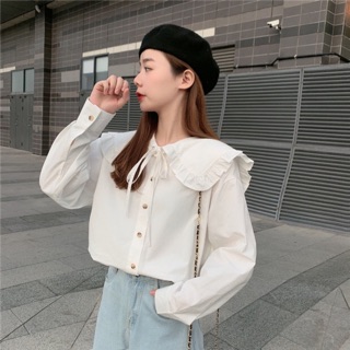 [ORDER] ÁO KIỂU SƠ MI CỔ BÈO ULZZANG 7-15DAYS