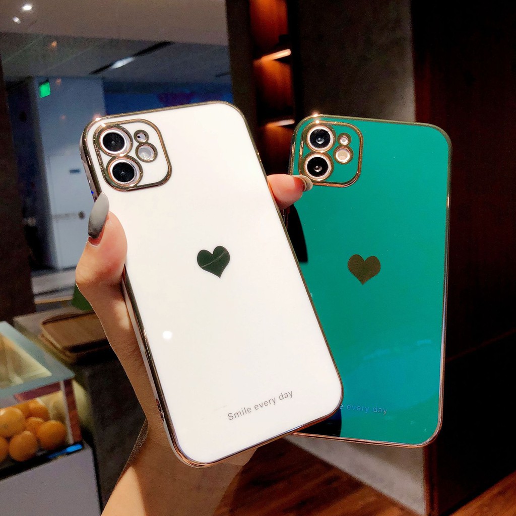 HOT TRENDỐp lưng dẻo màu cạnh vuông hình tim 7 8 X 11 12 Pro Max - MINH AN SAIGON