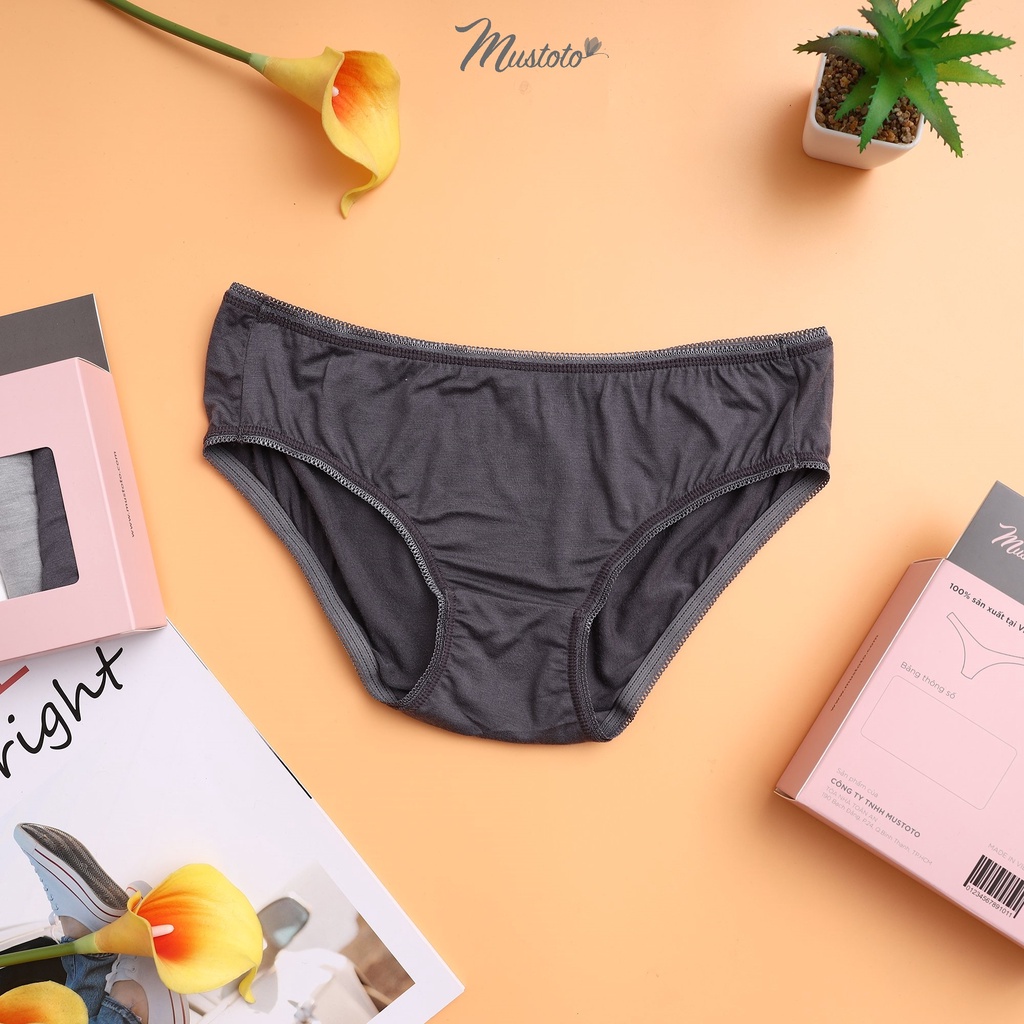 Combo 5 Quần Lót Cotton Mềm Mịn Thấm Hút Lưng Thấp (Mustoto MQ28)