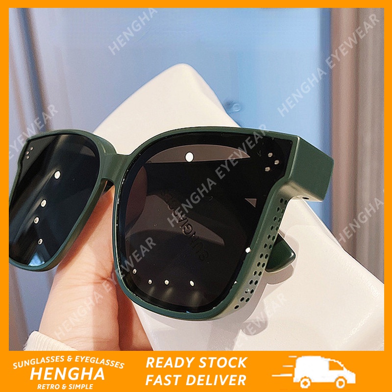 Set Kính Mát Phân Cực Mặt Vuông Thời Trang Hàn Quốc