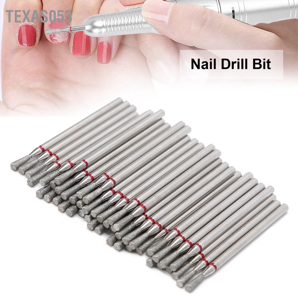 Texas053 50 cái Ngược Hình Nón Dạng Móng Tay Đánh Bóng Đầu Mài Nghệ Thuật Mũi Khoan Phụ Kiện
