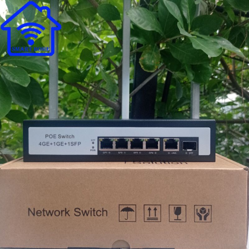 Switch POE+ Cổng LAN 1G chuẩn AF/AT