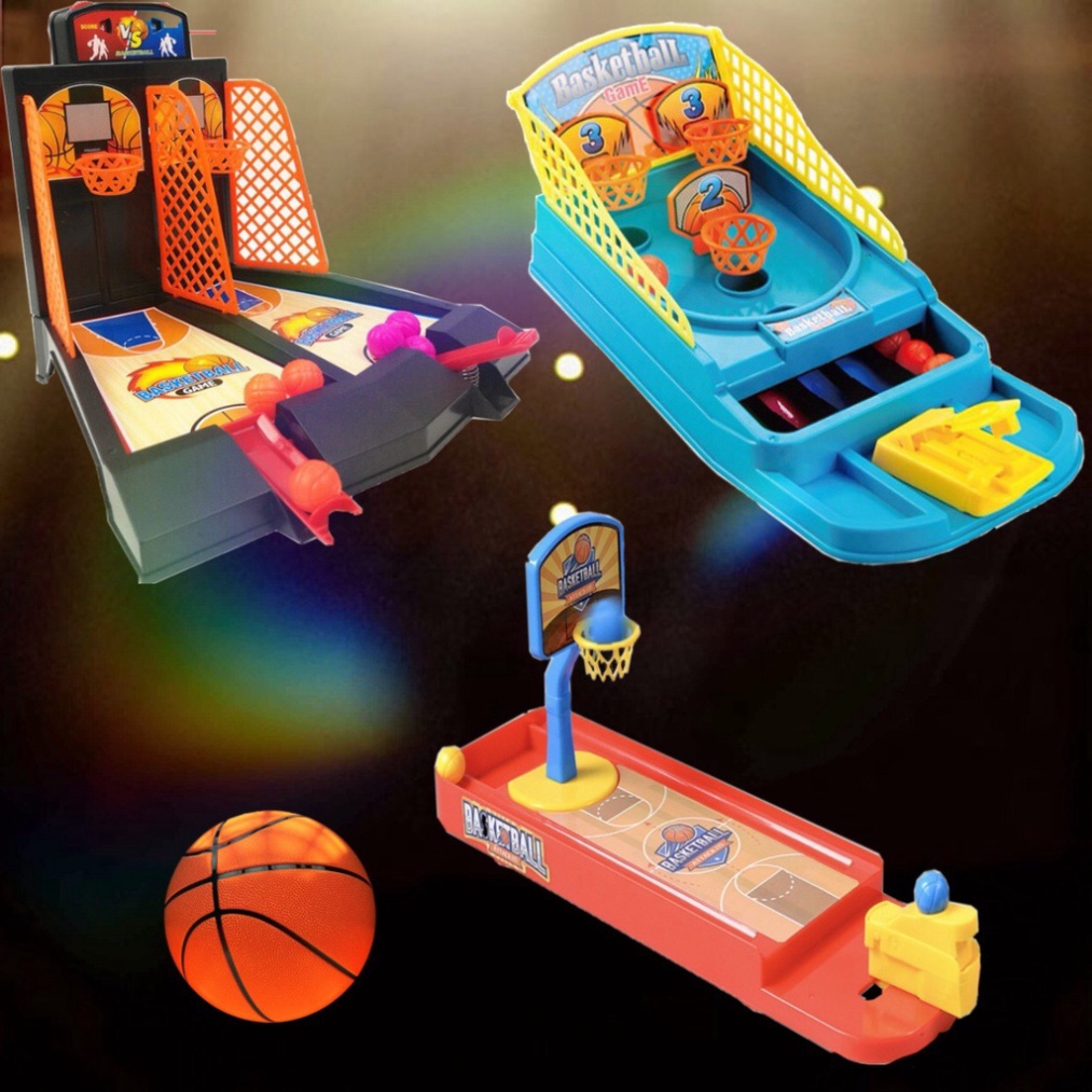 Bộ đồ chơi bóng rổ bằng nhựa vui nhộn cho bé loại 1 và 2 người chơi (1351BBR)