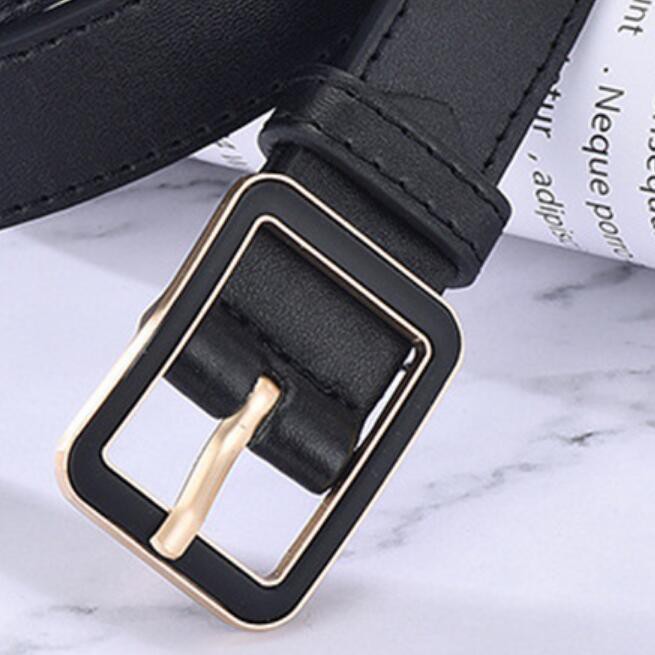 Fashion Women's Belt Square Buckle PU Leather Belt Good For Dresses And Jeans Belt