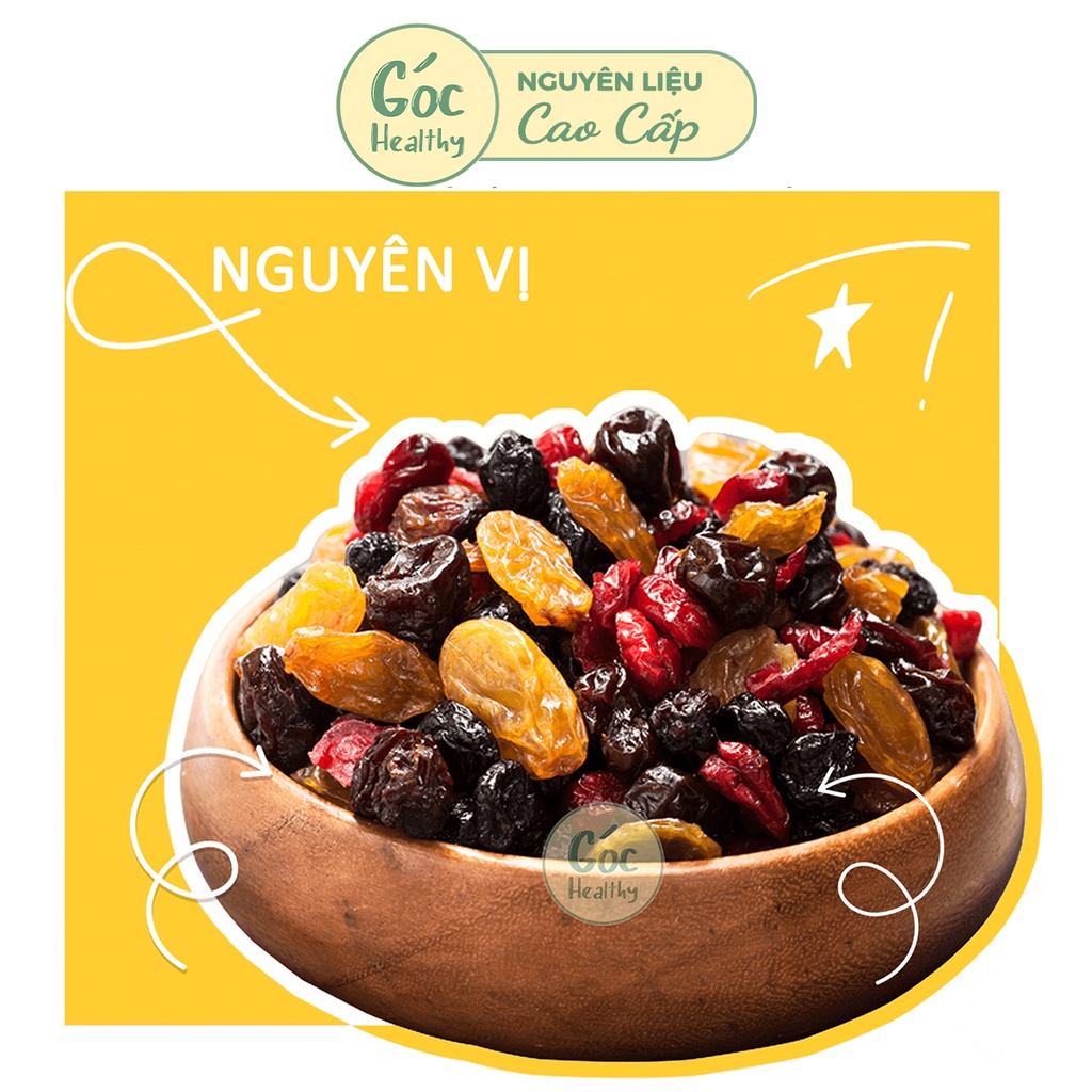 Nho đen chile sấy khố Góc Healthy, bổ sung vitamin ăn kiêng giảm cân