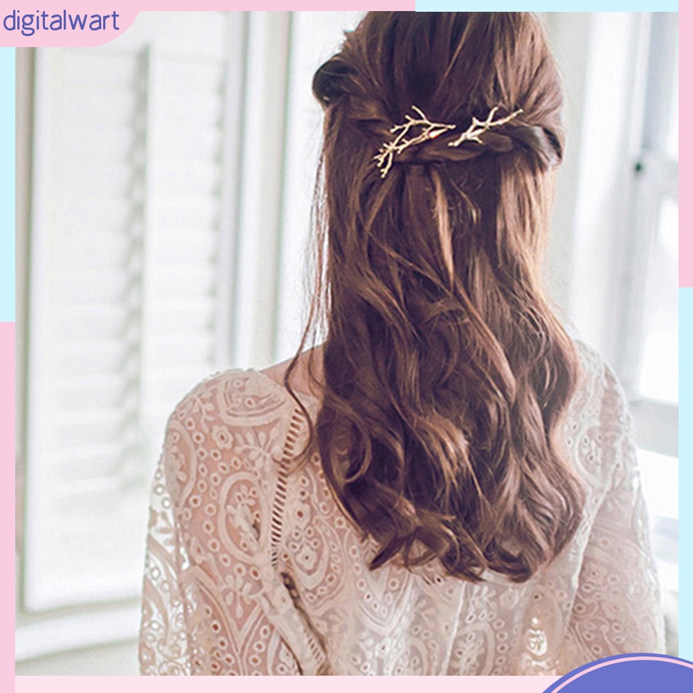 1 Kẹp Tóc Hình Sừng Hươu Phong Cách Vintage Dành Cho Nữ