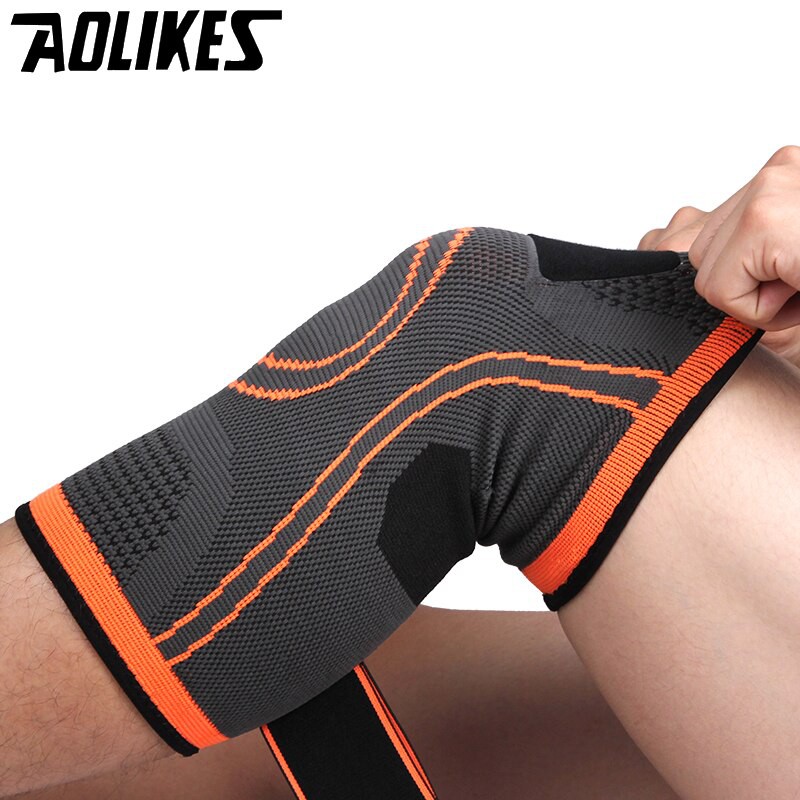 Bộ băng bảo vệ đầu gối AOLIKES A-7720 thiết kế thoáng khí ôm chân breathable sport knee support