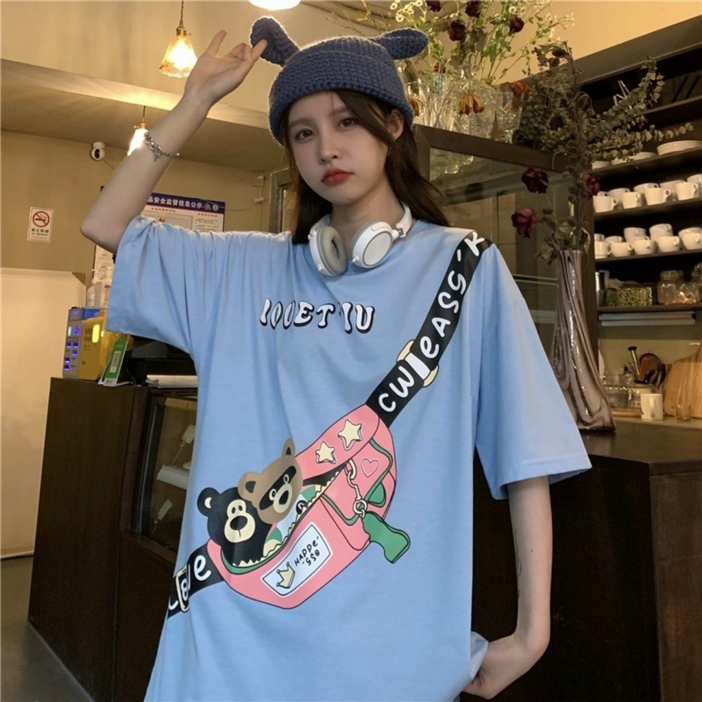 Áo thun tay lỡ Unisex, áo phông form rộng