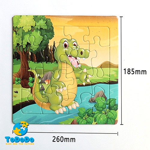 Tranh ghép hình cho bé 16 miếng ghép giúp phát triển tư duy cho bé từ 4-12 tuổi.