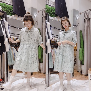Váy bbd chấm bi