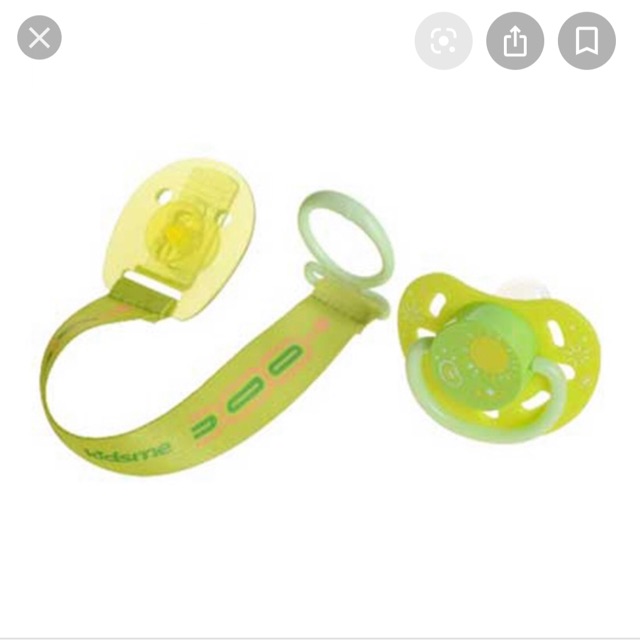 Ty ngậm dạ quang kèm dây đeo Kidsme . Trên 3m ( Nhập NOWSHIPVUI2 giảm 25k )