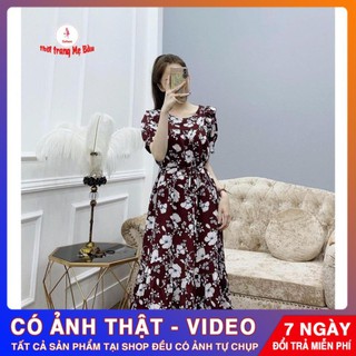 Đầm bầu thiết kế bào bi hoa ( ảnh thật) (shop Tatoco)