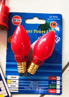 combo 2 bóng ớt led + 2 chuôi