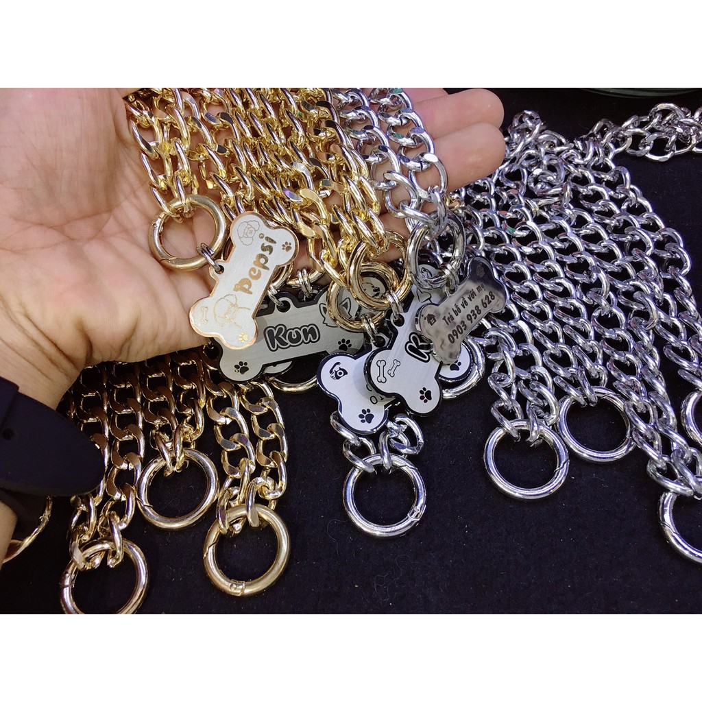 Dây chuyền VÀNG và BẠC dành cho chó mèo