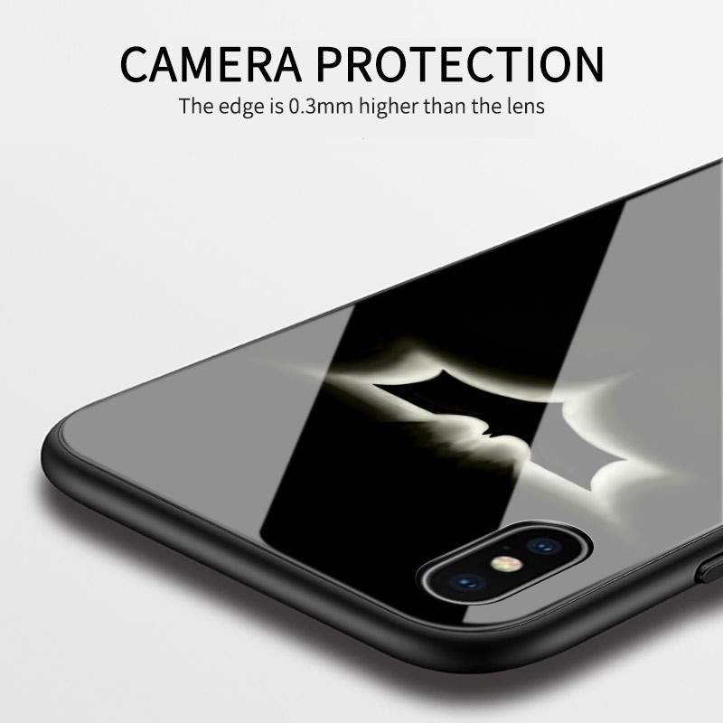 MARVEL Ốp Lưng Kính Cường Lực Phát Sáng Trong Đêm Cho Samsung Galaxy A31 A21S A01 A11 M11 A51 A71