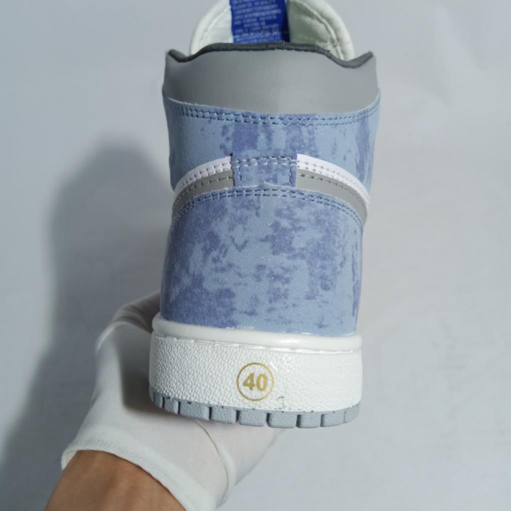 [ TẶNG Tất Cao Cấp ] Giày jordan xanh dương vằn , Giày Thể Thao Jordan cao cổ NAM NỮ