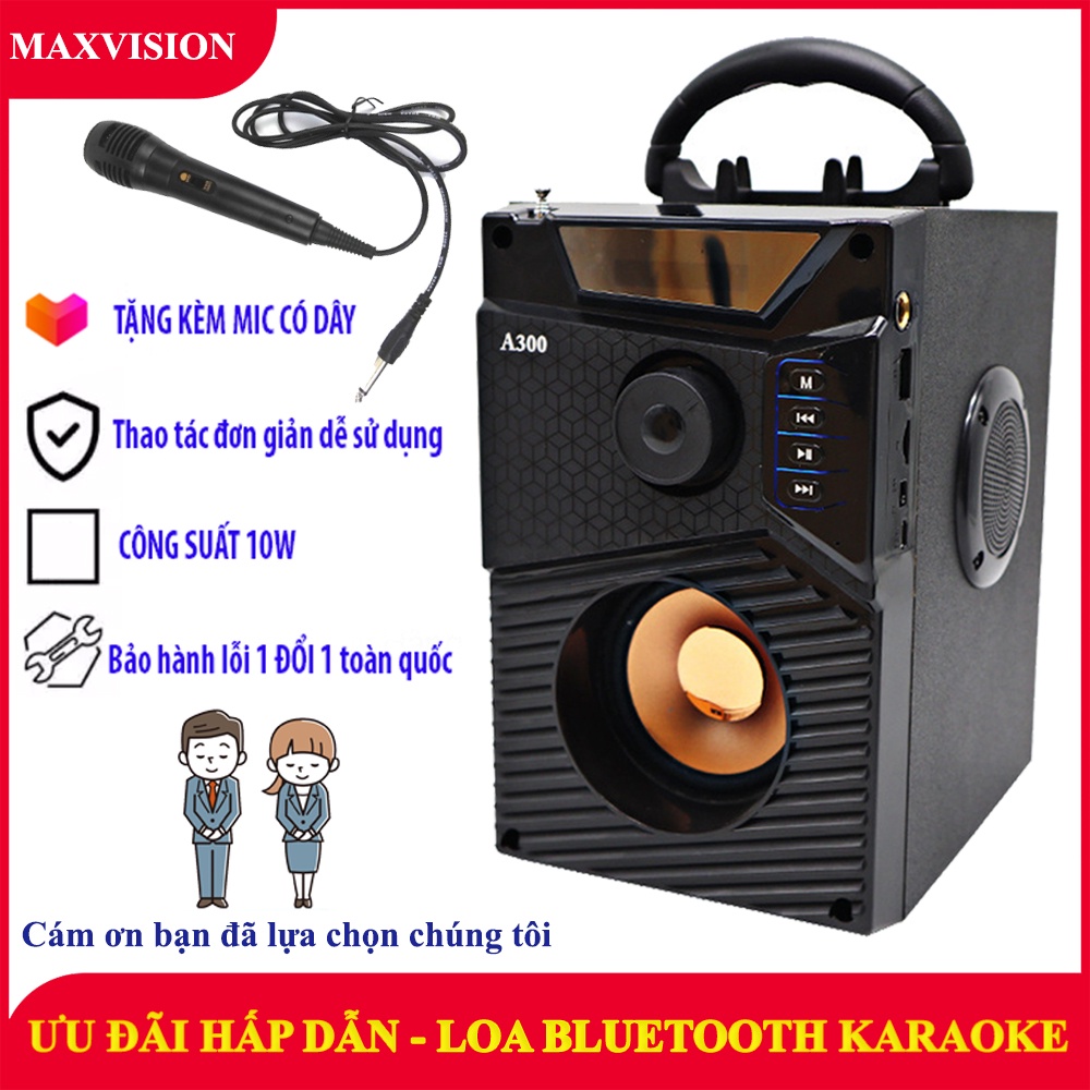 Loa bluetooth karaoke, Loa Kéo KAW K500 Phiên Bản Cao Cấp + Tặng Kèm Mic  Bass mạnh, Pin Trâu - Bảo Hành Uy Tín